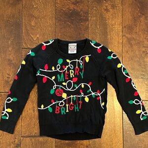 Merry & Bright Christmas Sweater with Christmas Lights